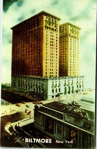 Postcard biltmore hotel nyc - postcard,