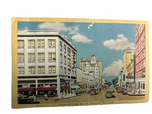 1950 aerial view postcard of - 1950's,